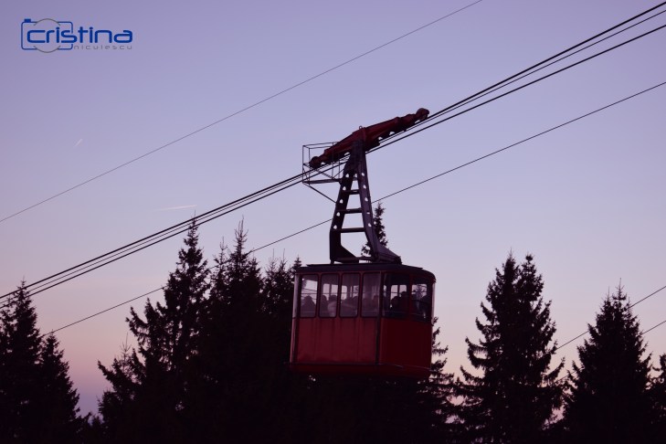 Peisaj munte telecabina